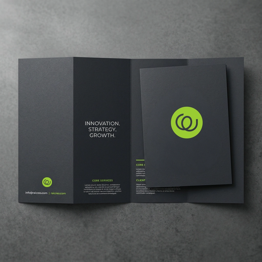 Professional business card and corporate stationery print media layout design